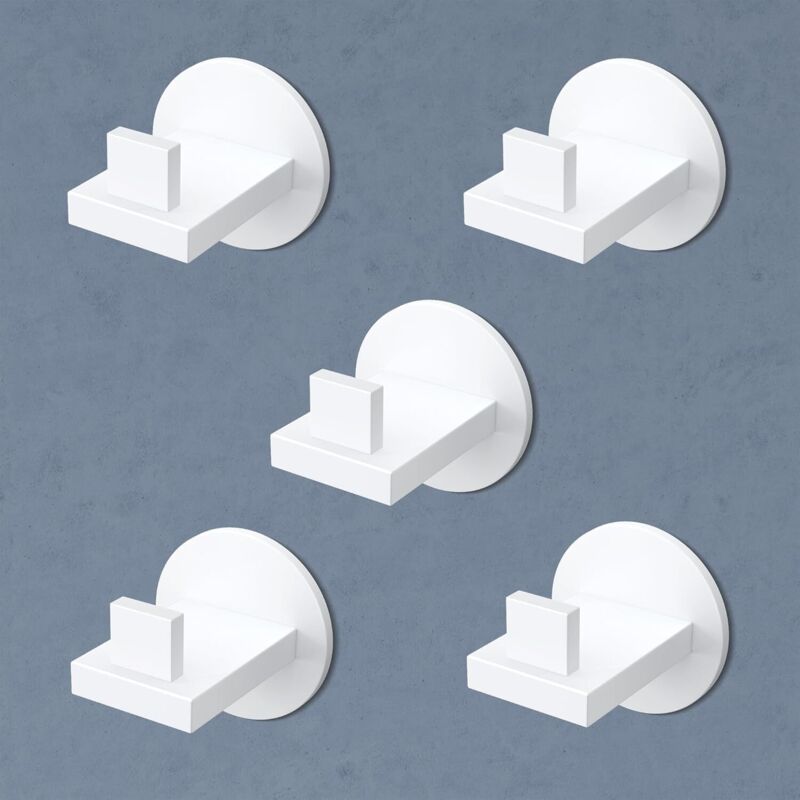 doporro Set 5 Ganci Appendiabiti da Parete in Acciaio Inox, Autoadesivi per Bagno, Camera da Letto e Cucina, Porta Asciugamani e Giacche, Finitura