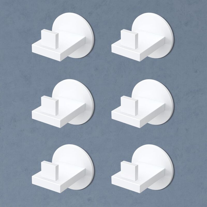 doporro Set 6 Ganci Appendiabiti da Parete in Acciaio Inox, Autoadesivi per Bagno, Camera da Letto e Cucina, Porta Asciugamani e Giacche, Finitura