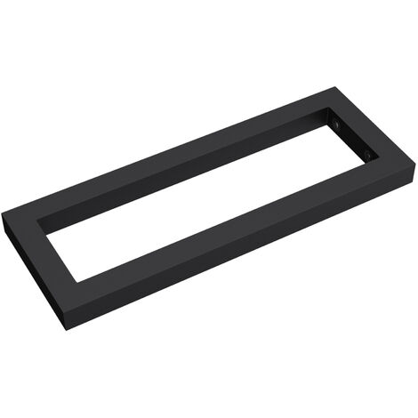 doporro® Wandkonsole 35x2x15 cm rostfreie Edelstahl schwarz Wandhalter rechteckig WH01 Träger Regalträger Regalhalter (1 Stück)