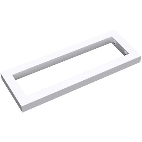 doporro® Wandkonsole 40x2.5x15 cm rostfreie Edelstahl weiß Wandhalter rechteckig WH01 Träger Regalträger Regalhalter (1 Stück)