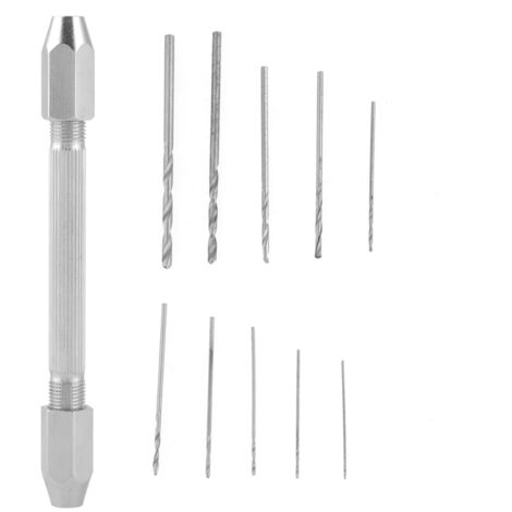 Doppel-Extrem-Stift-Schraubstockfutter 10-teiliges Microfire-Bit-Set für Schmuck- und Uhrenreparaturwerkzeuge - Visueller Mini-Stift, praktisch für Projekte