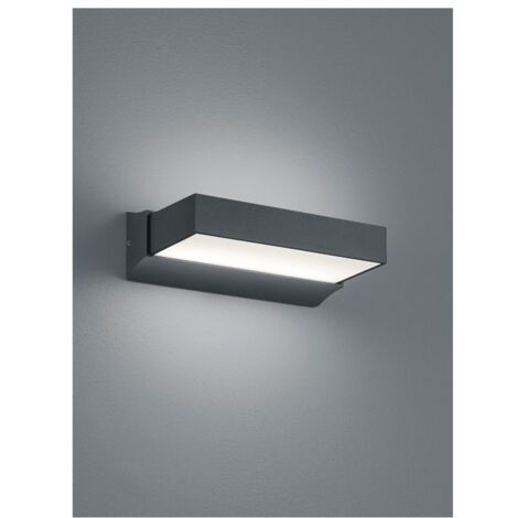 Doppel-LED-Eingangswandleuchte oben und unten Cuando Anthrazit Trio Lighting