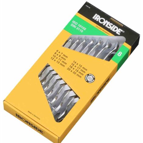 Doppel-Maulschlüssel-Set 8-teilig Chrom-Vanadium-Stahl