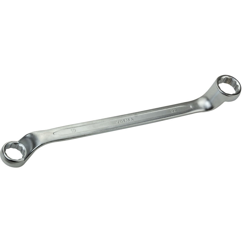 Doppel-Ringschlüssel tief gekröpft 75° 19x22 mm