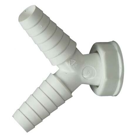 Doppel-Schlauchtülle mit 1" Überwurf für Geruchverschluss Sifon Siphon