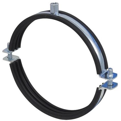 Doppel-Schraubrohrschelle für Rohr 137 - 142 mm mit Schallschutzeinlage