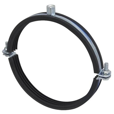 Doppel-Schraubrohrschelle für Rohr 193 - 200 mm mit Schallschutzeinlage