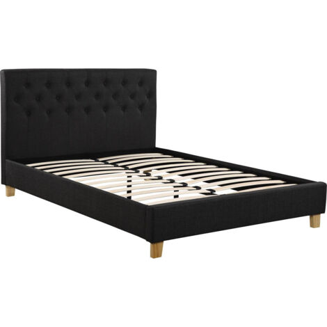 Doppelbett "Emmy" - 140 x 190 cm - Grau