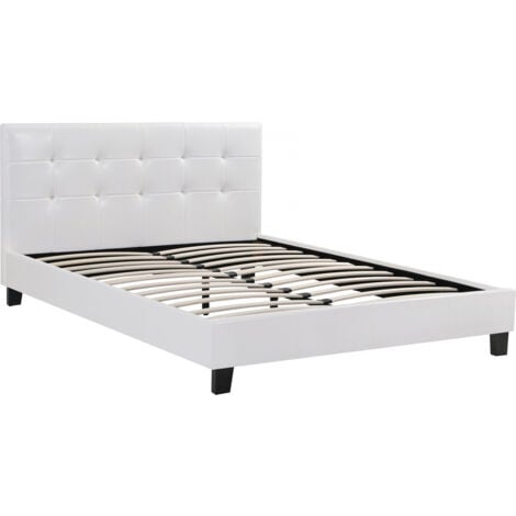 HABITAT ET JARDIN Doppelbett "Julia" - 140 x 190 cm - Weiß