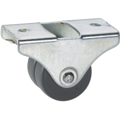 Doppelbockrolle 25 x 20,5 mm, Tragkr. 50 kg Möbelrollen
