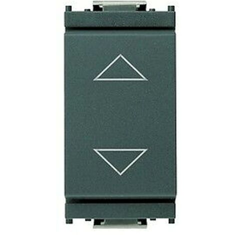 Doppeldrucktaster Vimar Idea mit Schalter 10A mit Pfeilen anthrazit 16150
