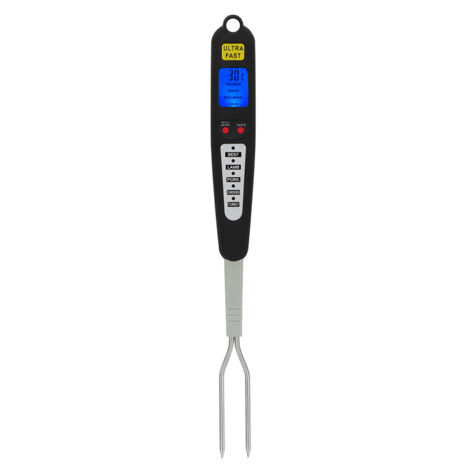Doppelfühler-Kochthermometer mit digitaler LED-Anzeige zum Grillen und Braten
