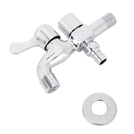 Doppelfunktionaler G1/2"-Wasserhahn für Haushaltswaschmaschine, Waschküche und Badezimmer
