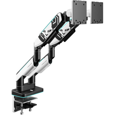 Doppelhalterung für 35-Zoll-Monitore, schwarz-weiß, X-Arm Dual RGB