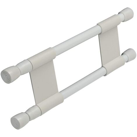 Doppelhaltestange 25-43cm für Regale und Schränke