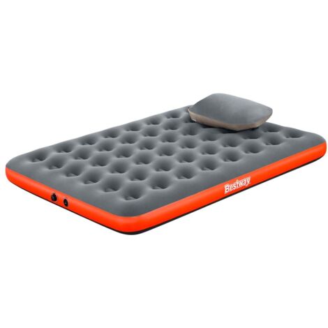 Doppelluftbett Roll & Relax mit Kissenpumpe 203 x 152 x 22 cm