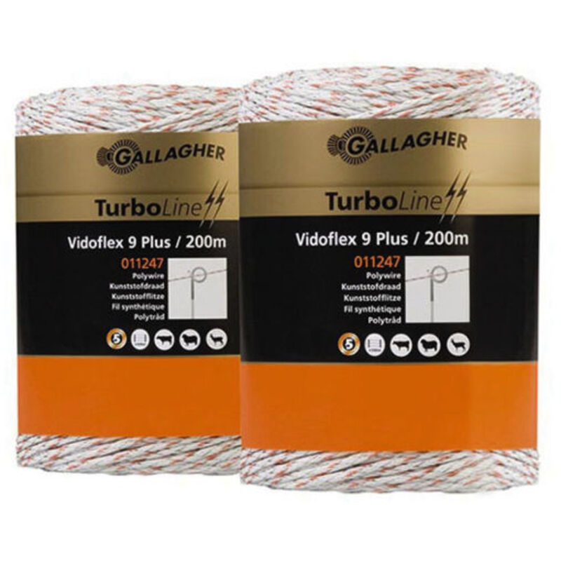 Gallagher Doppelpack Vidoflex 9 Turbo 2x200m