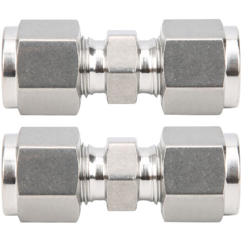 Doppelring-Rohradapter aus Edelstahl – 2er-Pack (Ф8)