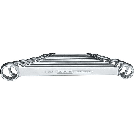 Doppelringschlüssel-Satz DIN837B 6-22mm 8-teilig in Karton Gedore