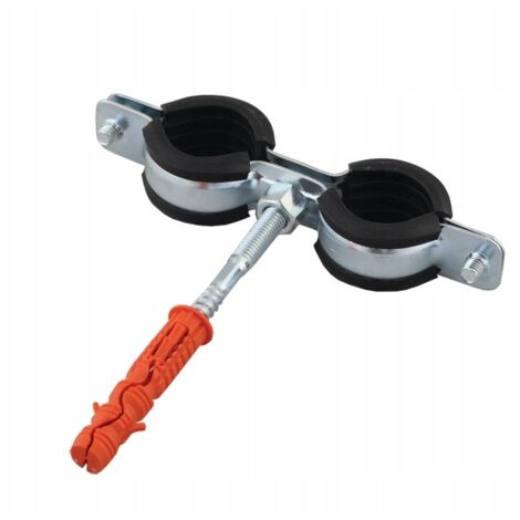 Doppelrohrschellenhalter 15-18 mm 3/8 mit Gummi