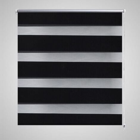 Doppelrollo 120 x 230 cm schewarz 08143