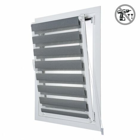 Doppelrollo Klemmfix, Duo Rollo ohne Bohren