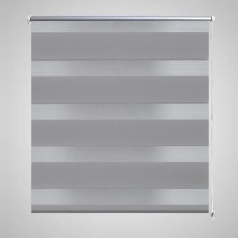Doppelrollo Seitenzug 120 x 175 cm grau - Grau