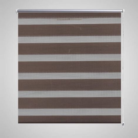 Doppelrollo Seitenzug Duo Rollo 120 x 175 cm brau - Braun