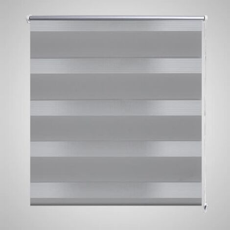 Doppelrollo Seitenzug Duo Rollo 80 x 175 cm grau