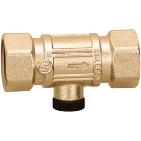 Doppelrückschlagventil, Anschlüsse mit Innengewinde und Innengewinde. 1/2 "F Anschluss Caleffi 304840  Messing