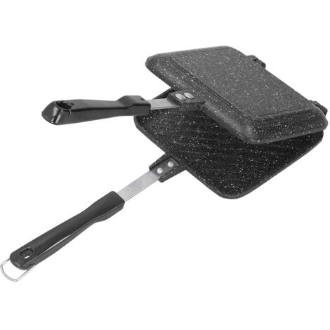 Doppelseitige, antihaftbeschichtete Aluminium-Sandwichpfanne für Crêpes und Frühstück