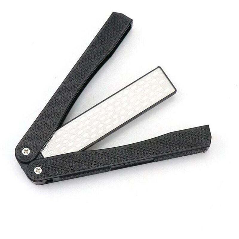Image of Doppelseitige, klappbare Diamantfeile zum Schärfen von Klingen, Gartenscheren und Meißeln