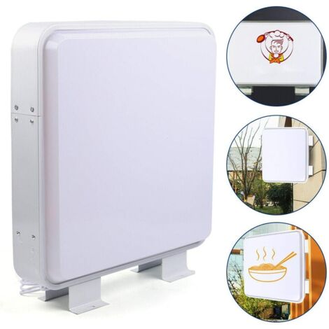 Doppelseitige LED-Lichtbox Quadratische Werbe-Lichtbox für Restaurants, Snacks und Unternehmen 55 x 55 cm