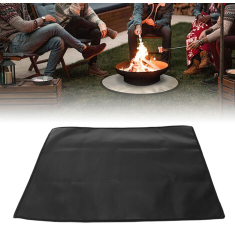 Doppelseitige, rechteckige Grillschutzmatte [Feuerfeste Silikon-Grillschutzmatte] Feuerfeste Silikonmatte zur Verwendung unter Grills, 80 x 68 cm