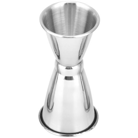 Doppelseitiger Edelstahl-Messbecher 35 ml/20 ml zum Abmessen von Cocktails und für Bar-Shaker