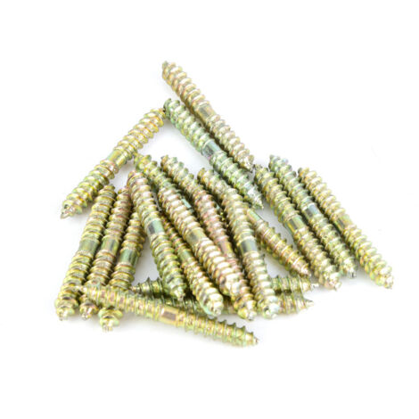 Doppelseitiger Holznagel – Set mit 20 verzinkten Holzschrauben, 5 x 40 mm, für Tischler- und Möbelmontage
