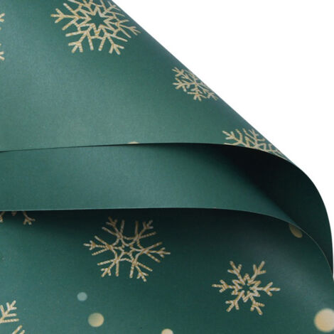 Doppelseitiges Kraftpapier-Weihnachtsgeschenkpapier – Weihnachtsmotiv-Kollektion zur Dekoration von Geschenkboxen