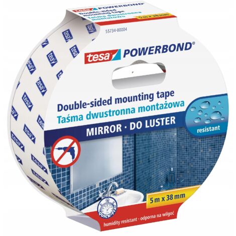 Doppelseitiges tesa Montageband für Spiegel 5m 38mm