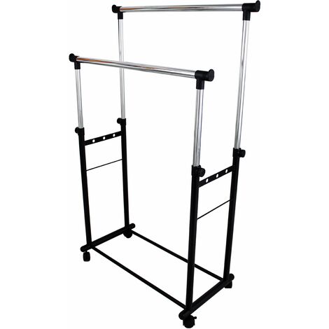 Doppelstahlbügelständer mit verstellbarer Höhe 90/160 cm