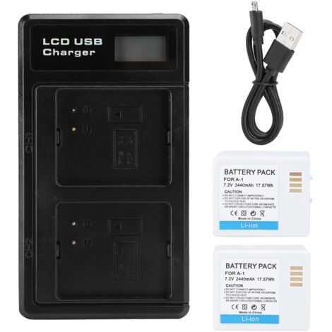 Doppelsteckplatz-Ladegerät mit LCD-Bildschirm für Arlo Pro/Pro 2 VMA4400 2440mAh Akku