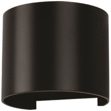Doppelte Led COB 6W IP65 runde Wandlampe schwarz V-TAC VT-756 4000K