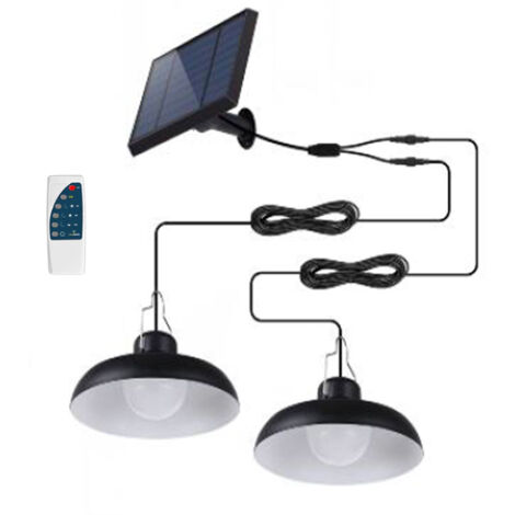 Doppelte Solar Pendelleuchte WAREN d18cm