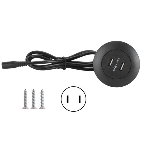 Doppelte USB-2.0-Buchse für elektrische Relaxsofas, Universalladegerät, schwarz, 100–240 V
