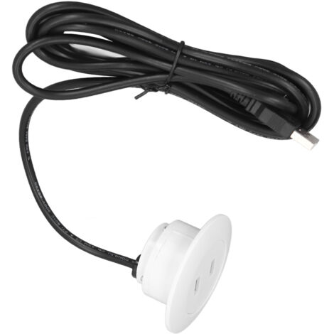 Doppelte USB-Buchse für Sofa – Weiße, eingelassene USB-Ladeanschlüsse für Zuhause