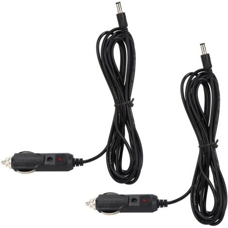 Doppelte Zigarettenanzünderbuchse mit 3 m langem Kabel und Kontrollleuchte