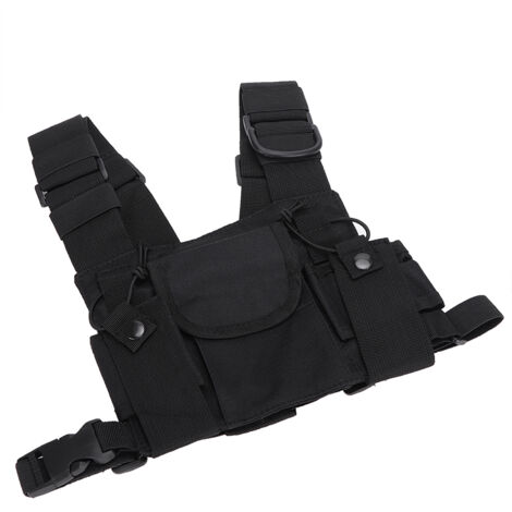 Doppelter Brustgurt für Funkgeräte, ideal für Feuerwehrleute und Militärangehörige