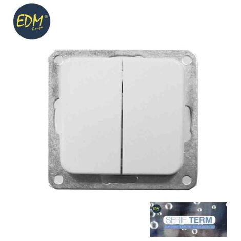 Doppelter Einbauschalter Term EDM-Serie Blister