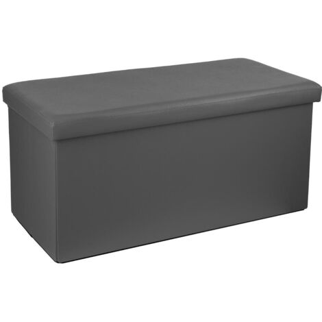 Doppelter faltbarer Pouf, grau