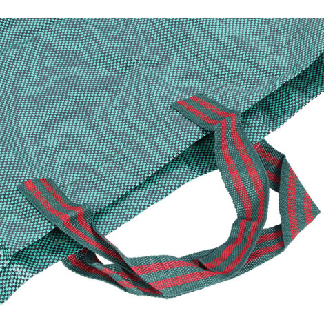 Doppelter Gartensack für Laub und Pflanzenabfälle, 2 x 72 Gallonen, PP, 76 x 67 cm, mit Stützringen und Griffen