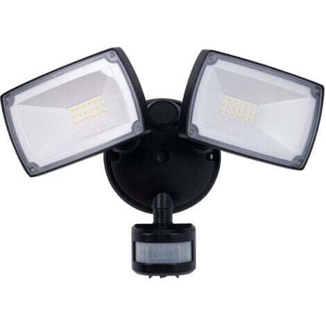 BARCELONA LED Doppelter LED-Wandfluter für den Außenbereich mit PIR